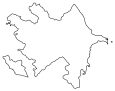 Azerbaijan Blank Map