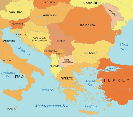 Balkan States Map Collection - GIS Geography