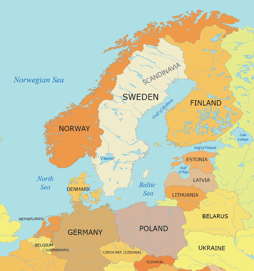 Baltic Peninsula Map