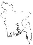 Bangladesh Blank Map