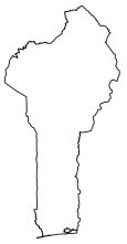 Benin Blank Map