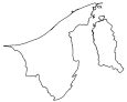 Brunei Blank Map