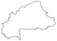 Burkina Faso Blank Map