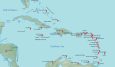 Physical Map of the Caribbean
