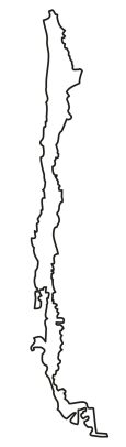 Chile Outline Map