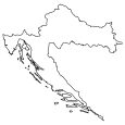 Croatia Blank Map