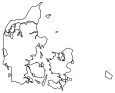Denmark Blank Map