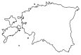 Estonia Blank Map