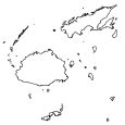 Fiji Outline Map