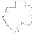 Gabon Blank Map