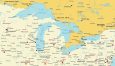 Detailed Map of the Great Lakes