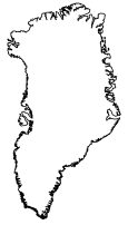 Greenland Outline Map