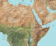 Physical Map of Horn of Africa