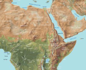Horn of Africa Physical Map