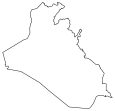 Iraq Blank Map