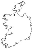 Ireland Blank Map