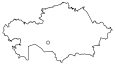 Kazakhstan Blank Map
