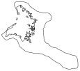 Kiribati Outline Map