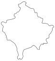 Kosovo Blank Map