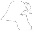 Kuwait Blank Map