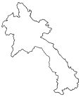 Laos Blank Map