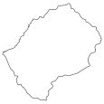 Lesotho Blank Map