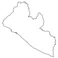 Liberia Blank Map