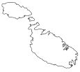 Malta Blank Map