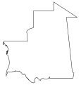 Mauritania Blank Map