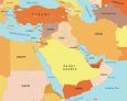 Middle East Map with Countries