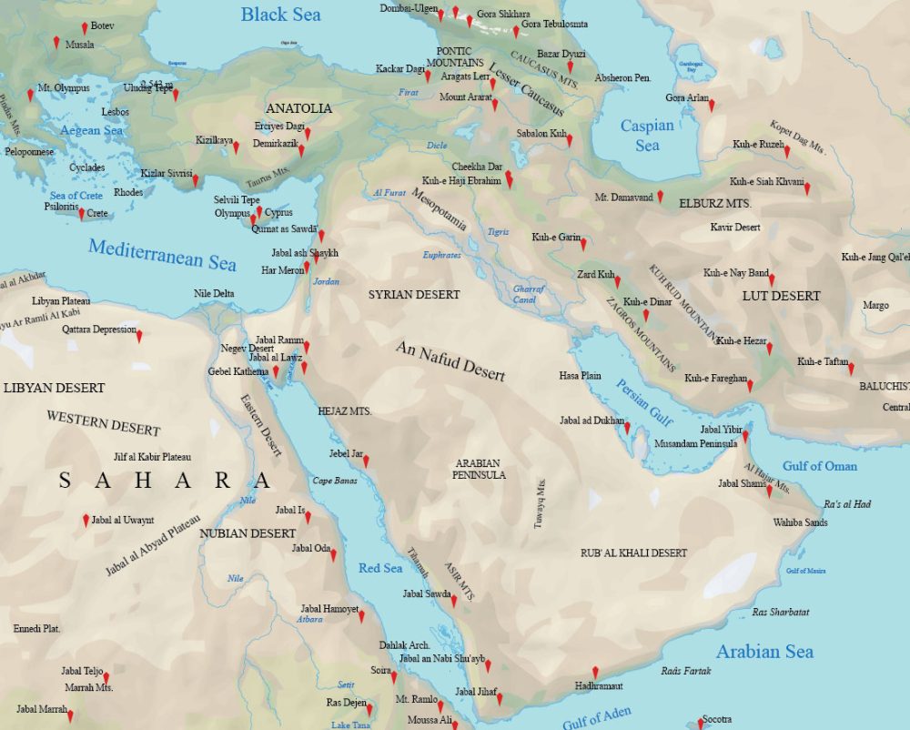 Map Collection Of The Middle East GIS Geography
