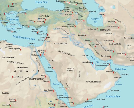 Map Collection of the Middle East - GIS Geography
