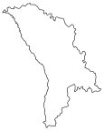 Moldova Blank Map