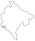 Montenegro Blank Map