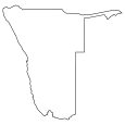 Namibia Blank Map