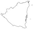 Nicaragua Outline Map
