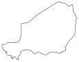 Niger Blank Map