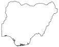 Nigeria Blank Map