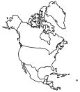 North America Countries Outline Map