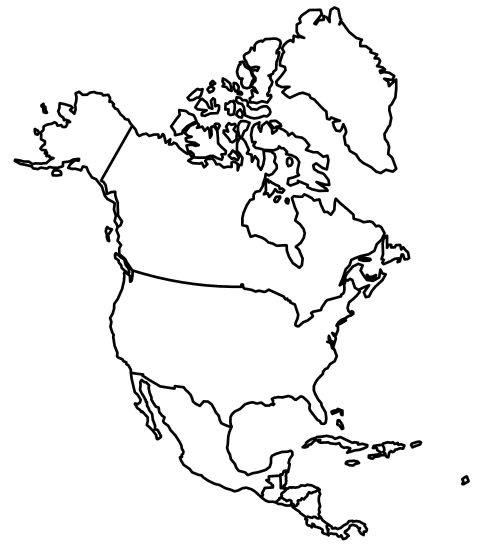 North America Time Zone Map - GIS Geography
