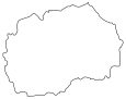 North Macedonia Blank Map
