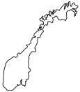 Norway Blank Map