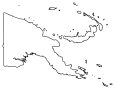 Papua New Guinea Outline Map