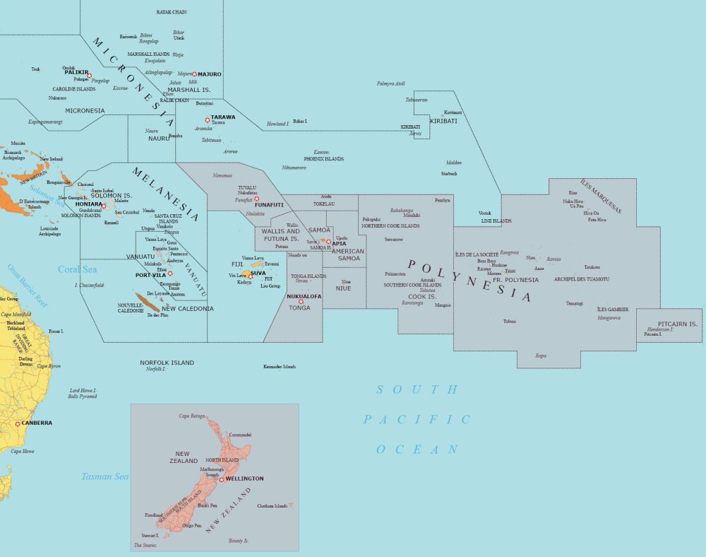 Polynesia Map
