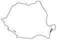 Romania Blank Map