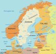 Scandinavia Capitals Map