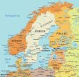 Detailed Map of Scandinavia