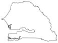 Senegal Blank Map