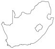 South Africa Blank Map