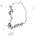 South Korea Blank Map